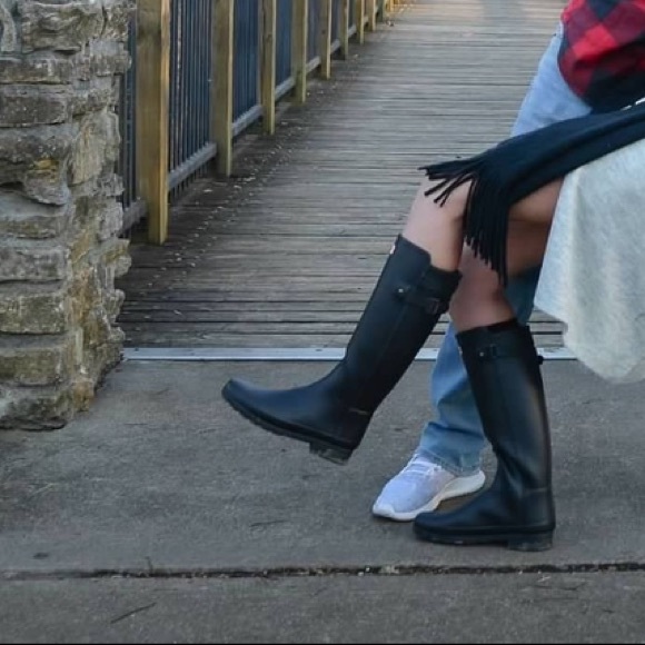 Hunter Women's Original Back Adjustable Tall Rain Boots - Picture 7 of 7